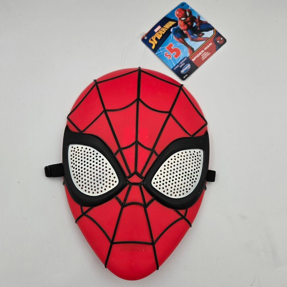 Marvel Spider-Man Official Kids Costume Mask Jazwares New with Tags FLAW inside